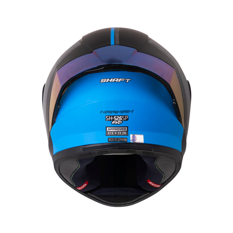 CASCO SHAFT SH-526SP EVO NARKAN MATE NEGRO AZUL IRIDIUM