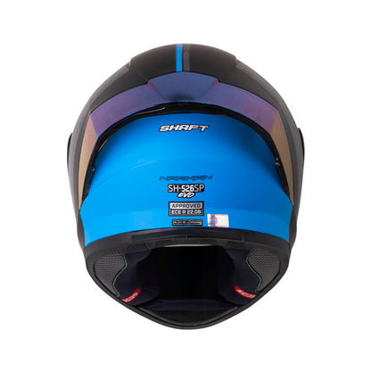 CASCO SHAFT SH-526SP EVO NARKAN MATE NEGRO AZUL IRIDIUM