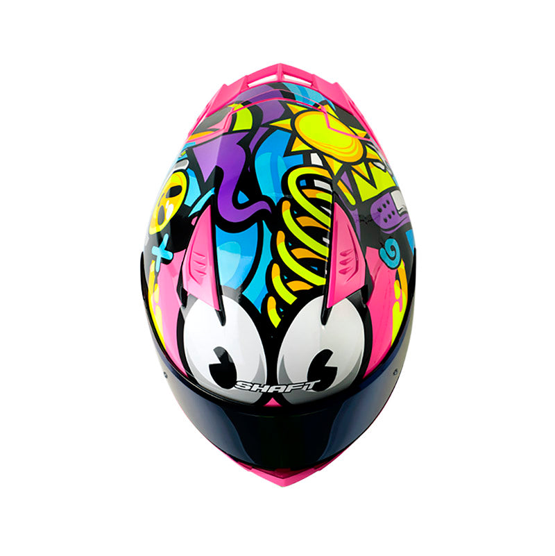 CASCO SHAFT SH-590SR RANDOME FUCSIA NEON AZUL IRIDIUM