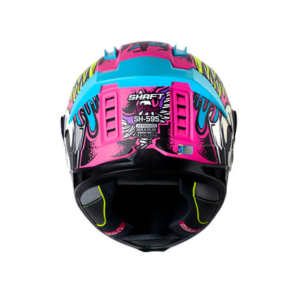CASCO SHAFT SH-595 OLD SKULL MATE FUCSIA MORADO IRIDIUM