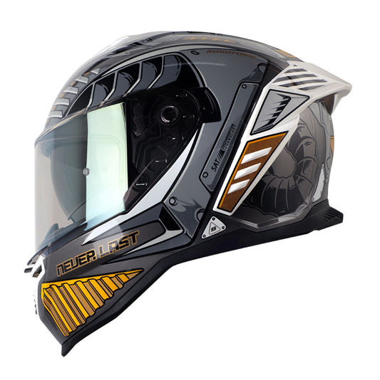 CASCO SHAFT SH-598GTR ROBOFORM GRIS DORADO VISOR IRIDIUM