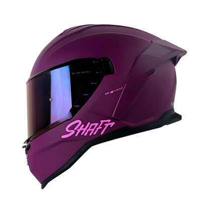CASCO SHAFT SH-598GTR SOLID MATE MORADO FUCSIA VISOR IRIDIUM