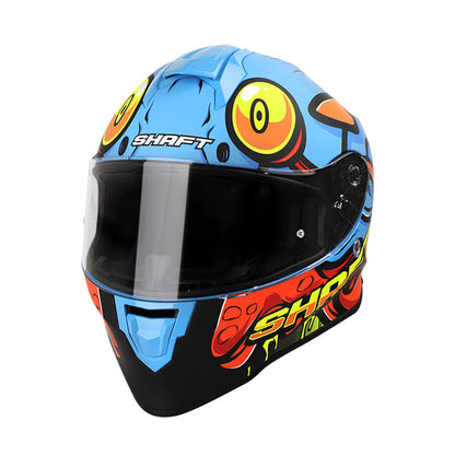 CASCO SHAFT SH-551 SGARY MATE NARANJA NEON AZUL