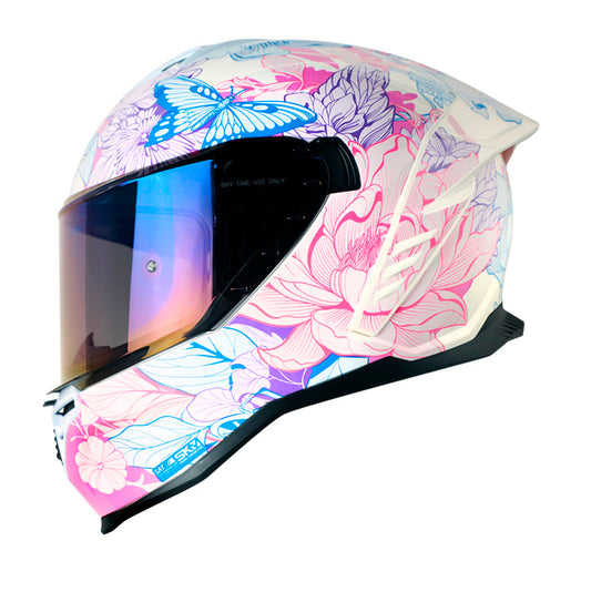 CASCO SHAFT SH-598GTR GYVERNY BLANCO PERLA FUCSIA MORADO