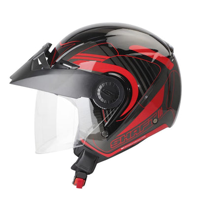 CASCO SHAFT SH-211 STRAY NEGRO ROJO
