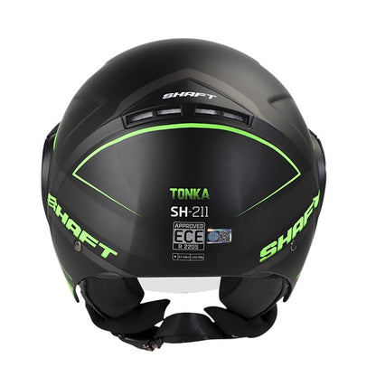 CASCO SHAFT SH-211 TONKA MATE NEGRO VERDE NEON