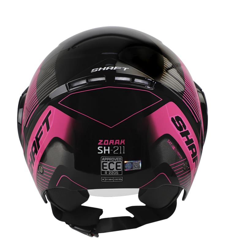 CASCO SHAFT SH-211 ZORAK NEGRO FUCSIA NEON