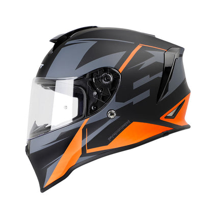 CASCO SHAFT SH-551 VICTORY MATE NEGRO NARANJA NEON