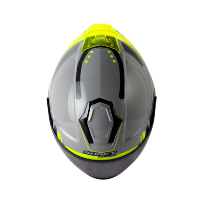 CASCO SHAFT SH-240DV PRO MAIK BRILLANTE GRIS AMARILLO NEON