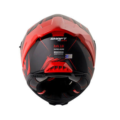 CASCO SHAFT SH-611RS PRO DARK LAB MATE NEGRO ROJO IRIDIUM