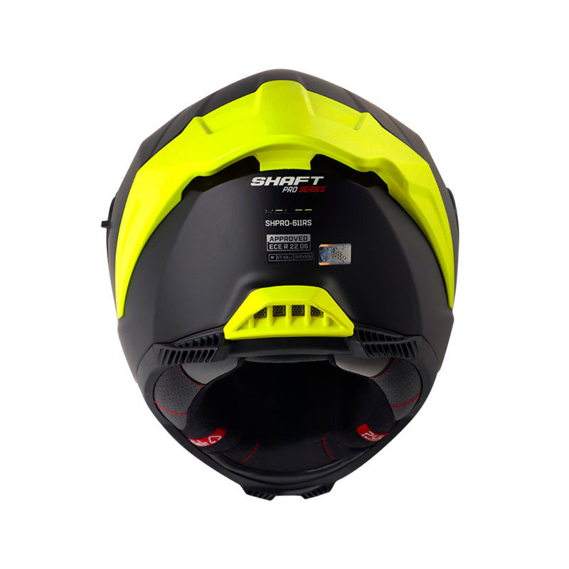 CASCO SHAFT SH-611RS PRO XOLID MATE NEGRO AMARILLO NEON