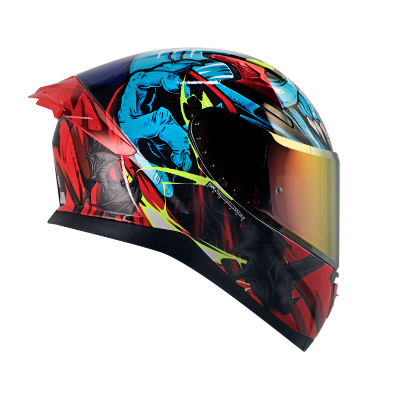 CASCO SHAFT SH-612DV PRO DRACULA NEGRO ROJO IRIDIUM