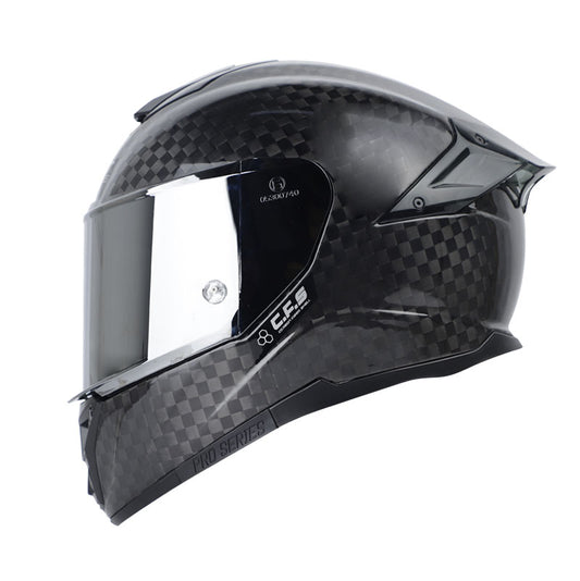 CASCO SHAFT SH-620C EVO SOLID 12K CARBON VISOR PLATA