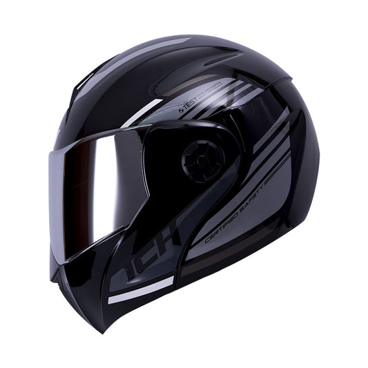 CASCO ICH ICH-3110DV AUGE NEGRO GRIS VISOR RAMDON