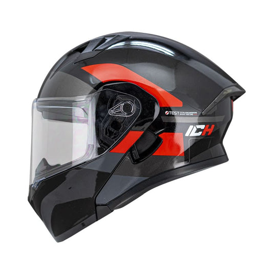 CASCO ICH ICH-3120DV TREPID NEGRO ROJO