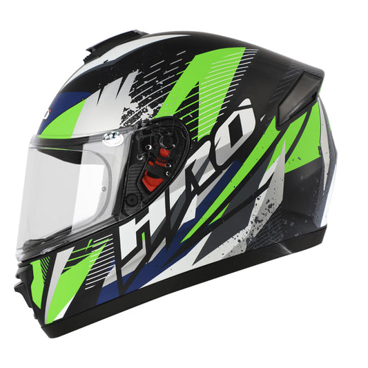 CASCO HRO HRO-516 VIXEN MATE NEGRO VERDE NEON