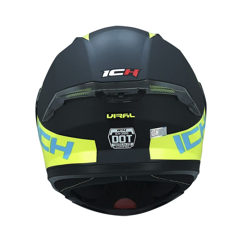 CASCO ICH ICH-3120DV VIRAL MATE NEGRO AMARILLO NEON