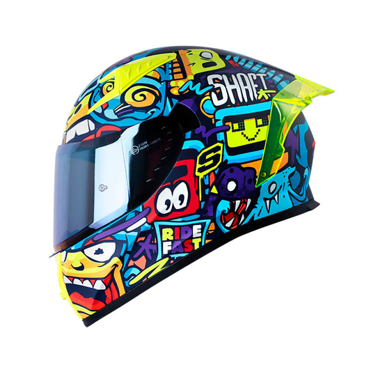 CASCO SHAFT SH-526SP RISE UP MATE AZUL AMARILLO NEON IRIDIUM