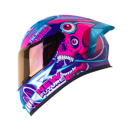CASCO SHAFT SH-526SP EVO LUCKY MORADO FUCSIA VISOR IRIDIUM