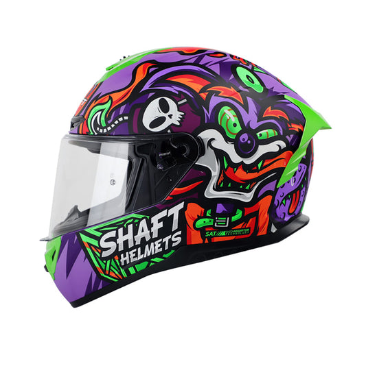CASCO SHAFT SH-542GT LOKUS MATE MORADO VERDE NEON