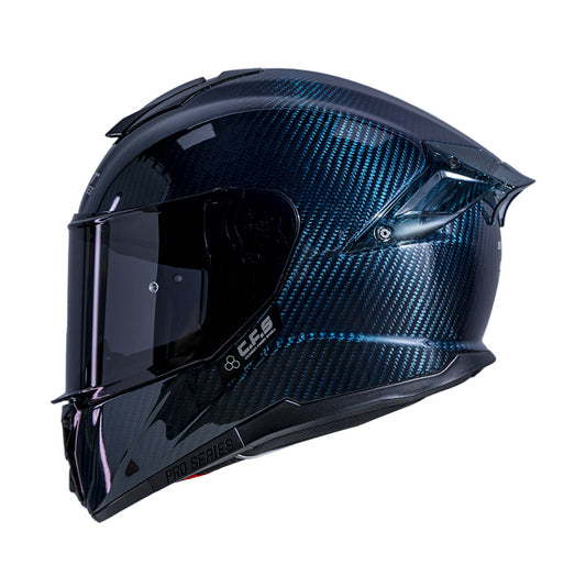 CASCO SHAFT SH-620C EVO SOLID 3K AZUL VISOR IRIDIUM AZUL