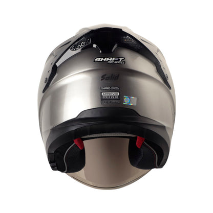 CASCO SHAFT SH-240DV PRO SOLID GRIS METALIZADO NEGRO IRIDIUM