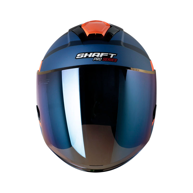 CASCO SHAFT SH-240DV PRO MAISON MATE AZUL OSCURO NARANJA