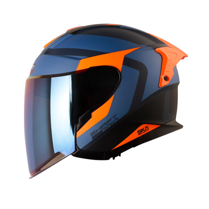 CASCO SHAFT SH-240DV PRO MAISON MATE AZUL OSCURO NARANJA