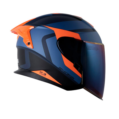 CASCO SHAFT SH-240DV PRO MAISON MATE AZUL OSCURO NARANJA