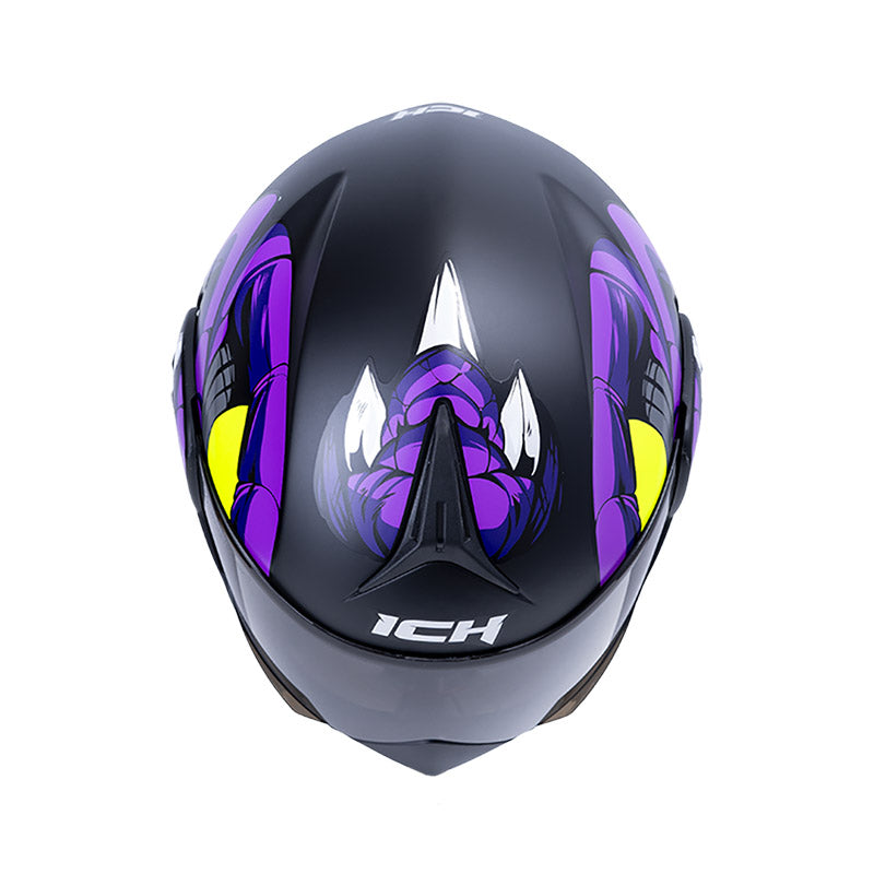 CASCO ICH ICH-3110DV NIDHOG MATE NEGRO MORADO VISOR RAMDON