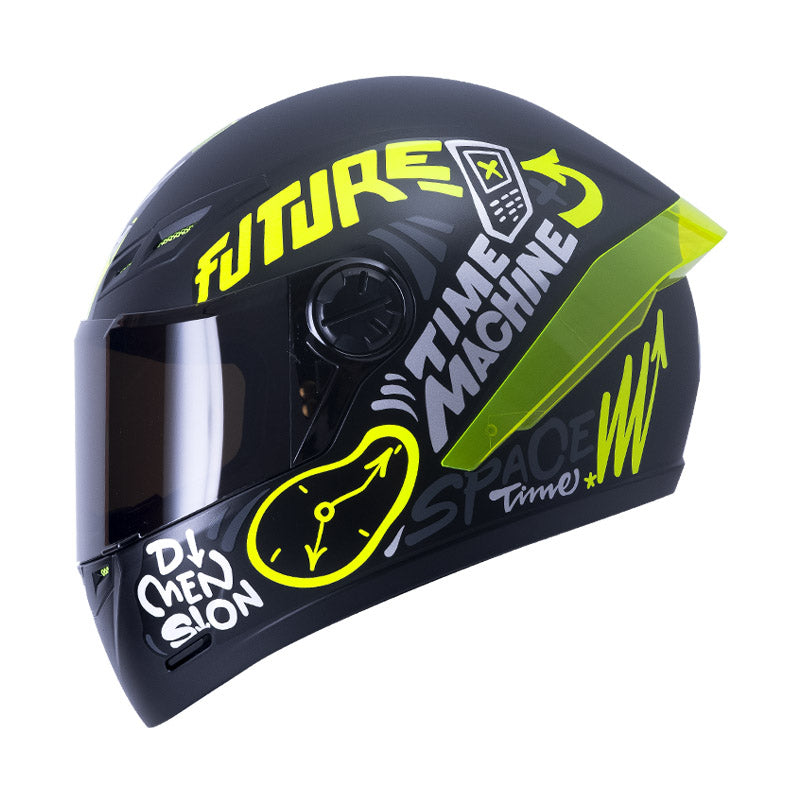 CASCO ICH ICH-501SP TIME TRAVEL MATE NEGRO AMARILLO HUMO