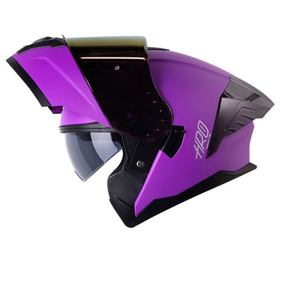 CASCO HRO HRO-3480DV EVO SOLID MATE MORADO PLATA IRIDIUM