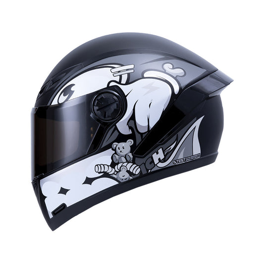 CASCO ICH ICH-501SP GUMMY MATE NEGRO GRIS VISOR HUMO