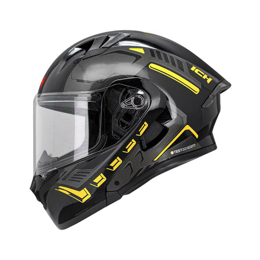 CASCO ICH ICH-3120DV METEOR NEGRO AMARILLO NEON