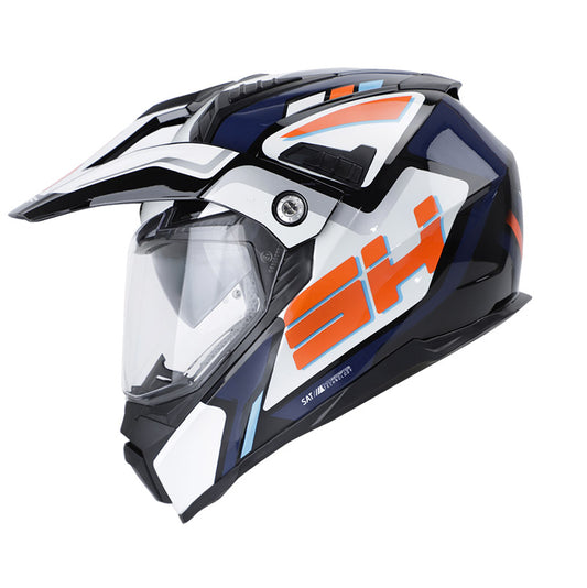 CASCO SHAFT SH-MX380DV FRONTOURE NEGRO ROJO