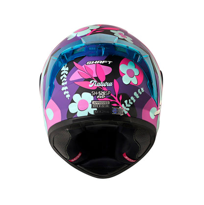 CASCO SHAFT SH-526SP NATURA MORADO AZUL VISOR IRIDIUM MORADO