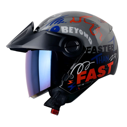 CASCO SHAFT SH-212 ROCK YOU GRIS BLANCO VISOR IRIDIUM
