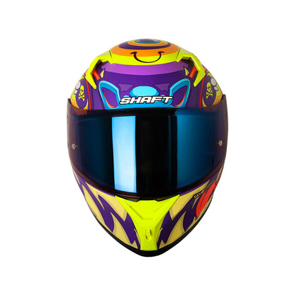 CASCO SHAFT SH-526SP EVO OJIBROU MATE MORADO AZUL IRIDIUM