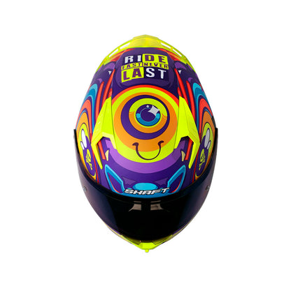 CASCO SHAFT SH-526SP EVO OJIBROU MATE MORADO AZUL IRIDIUM