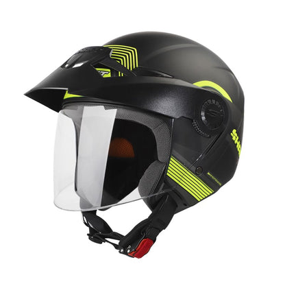 CASCO SHAFT SH-211 TONKA MATE NEGRO AMARILLO NEON