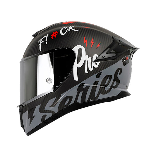 CASCO SHAFT SH-620C EVO APEX PRO NEGRO ROJO VISOR PLATA