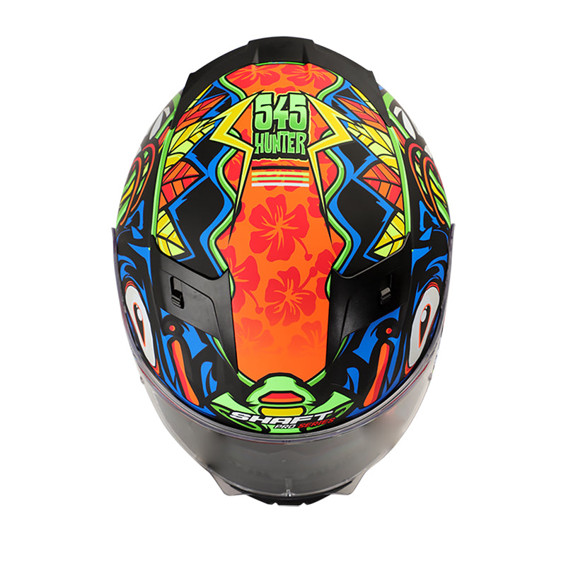 CASCO SHAFT SH-545PRO OAUH MATE AZUL AMARILLO NEON