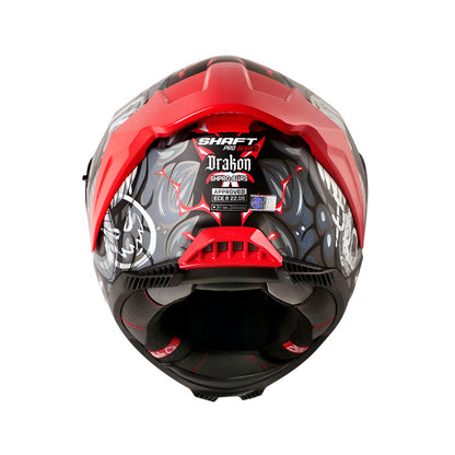 CASCO SHAFT SH-611RS PRO DRAKON MATE GRIS OSCURO BLANCO