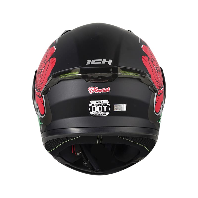 CASCO ICH ICH-3120DV FLOWRISH MATE NEGRO ROJO