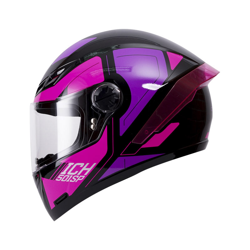 CASCO ICH-501SP CLASSY.K BRILLANTE NEGRO FUCSIA