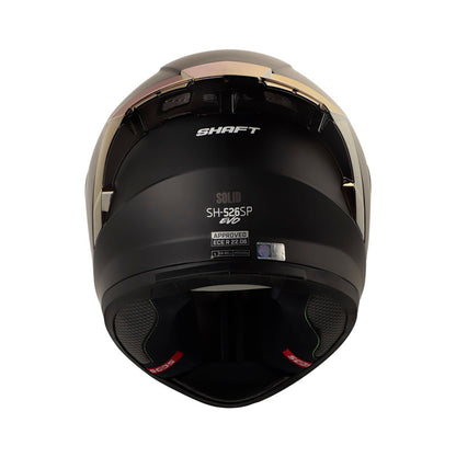 CASCO SHAFT SH-526SP EVO SOLID MATE NEGRO ROJO IRIDIUM