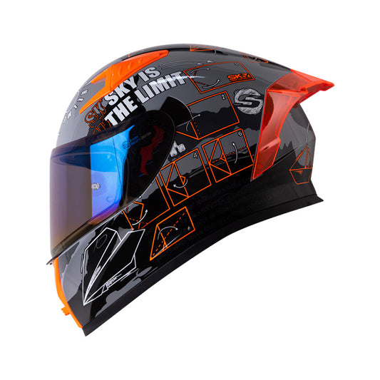 CASCO SHAFT SH-526SP EVO PAPYRUS GRIS NARANJA NEON IRIDIUM