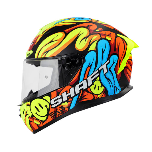 CASCO SHAFT SH-542GT INSIDE MATE NEGRO AMARILLO NEON