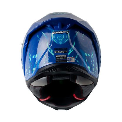 CASCO SHAFT SH-598GTR ADRENOCHROME AZUL AZUL VISOR IR.AZUL
