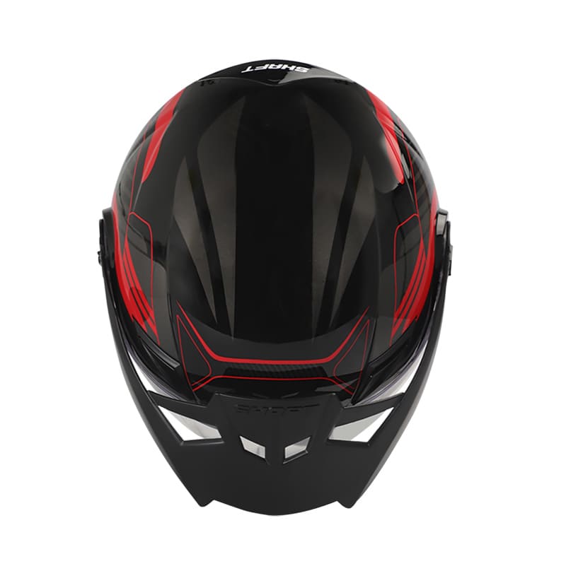 CASCO SHAFT SH-211 STRAY NEGRO ROJO